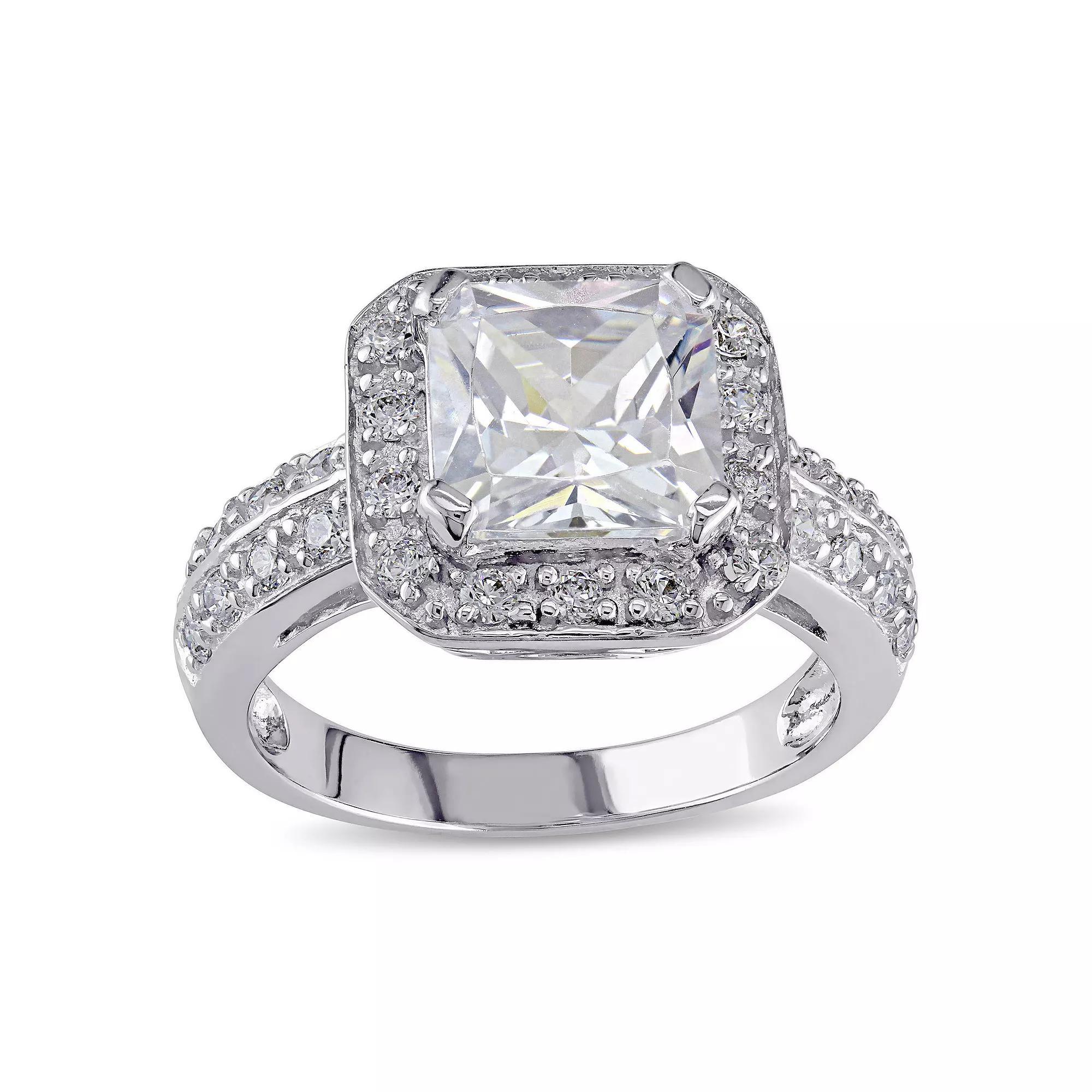 Stella Grace Sterling Silver Cubic Zirconia Engagement Ring, Women's, Size: 8.50 Product Image