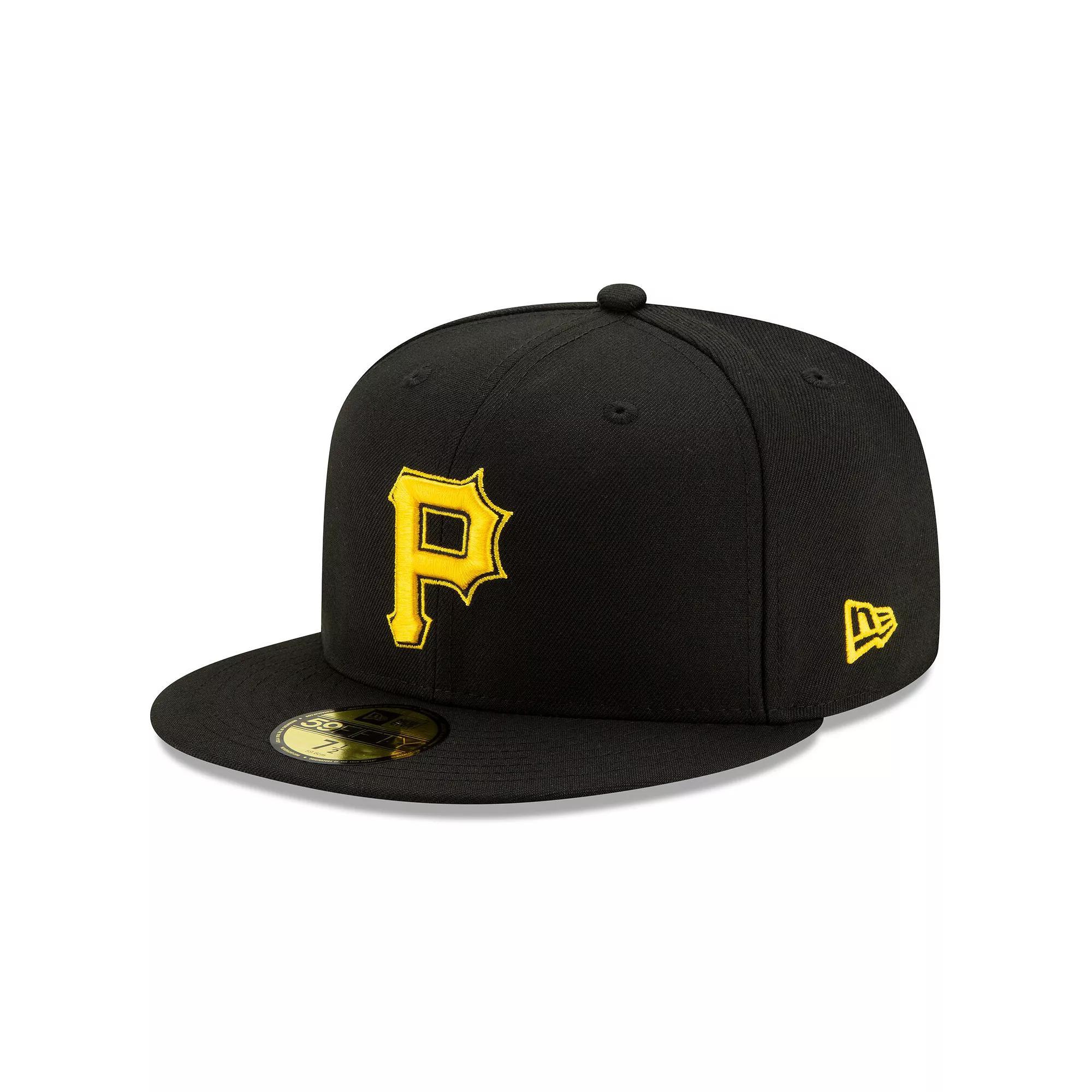 Men's New Era Black Pittsburgh Pirates Alternate 2 Authentic Collection On-Field 59FIFTY Fitted Hat, Size: 7 1/4 Product Image