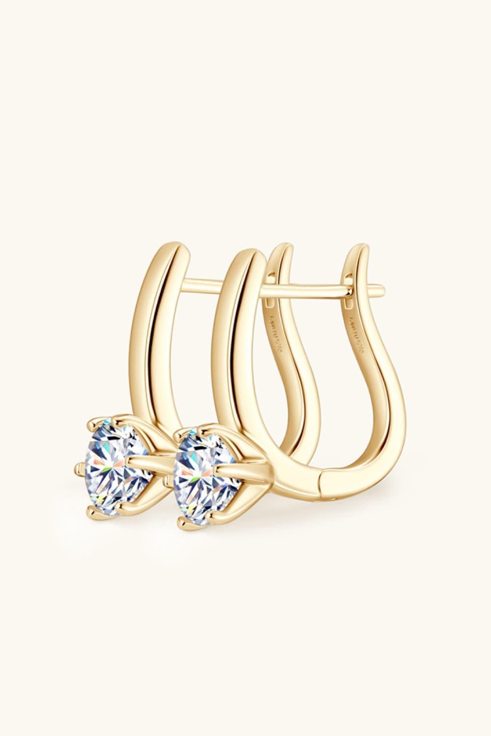 2 Carat Moissanite 925 Sterling Silver Earrings Product Image