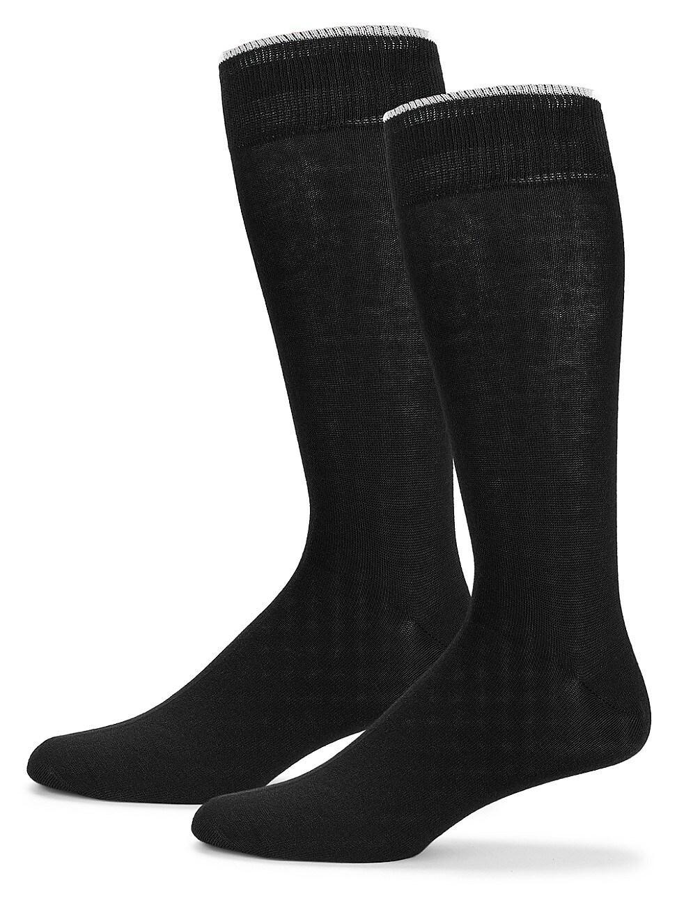 Mens 2-Pack Cotton-Blend Calf Socks Product Image
