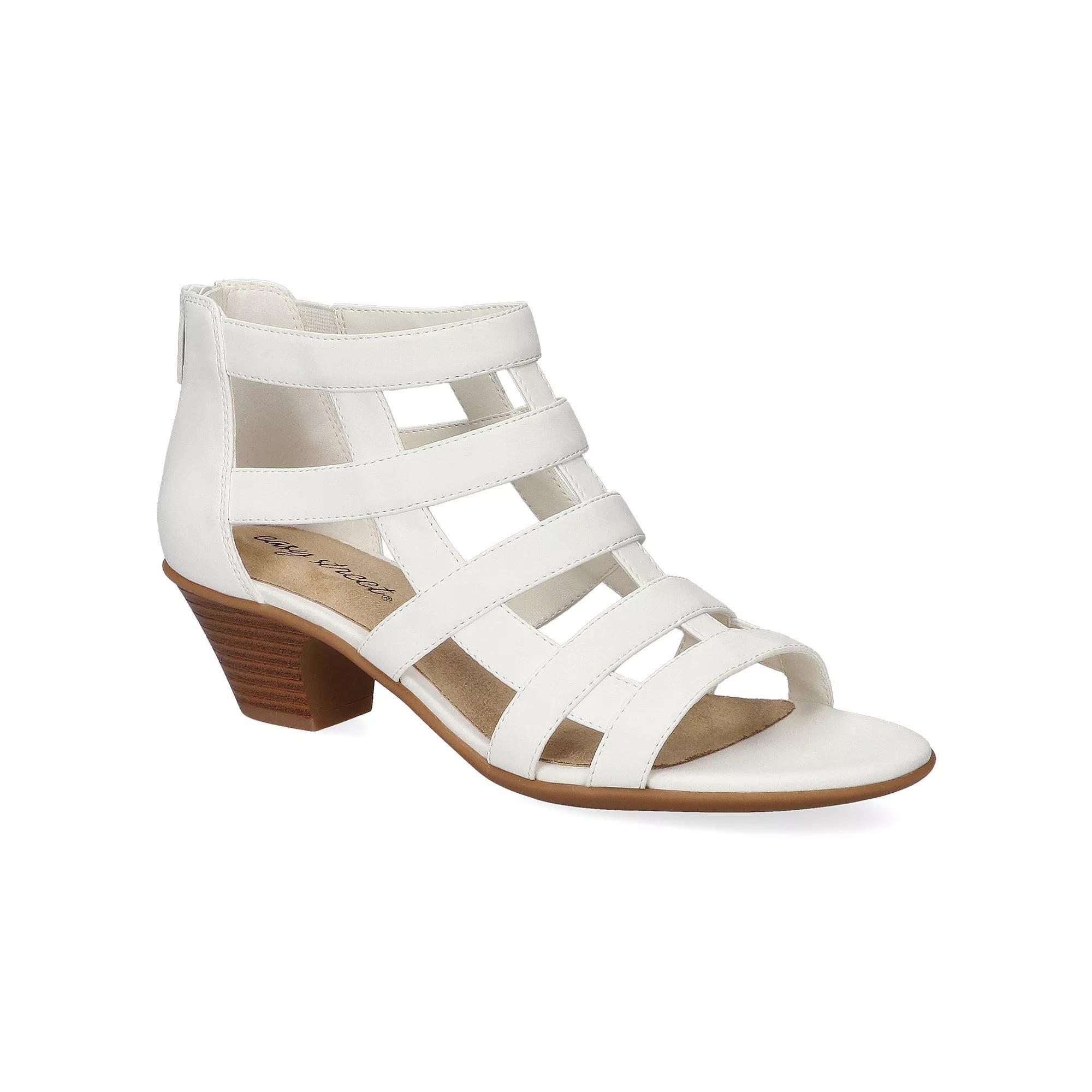 Easy Street Marg Women's Gladiator Sandals, Size: 7.5 Wide, White Product Image