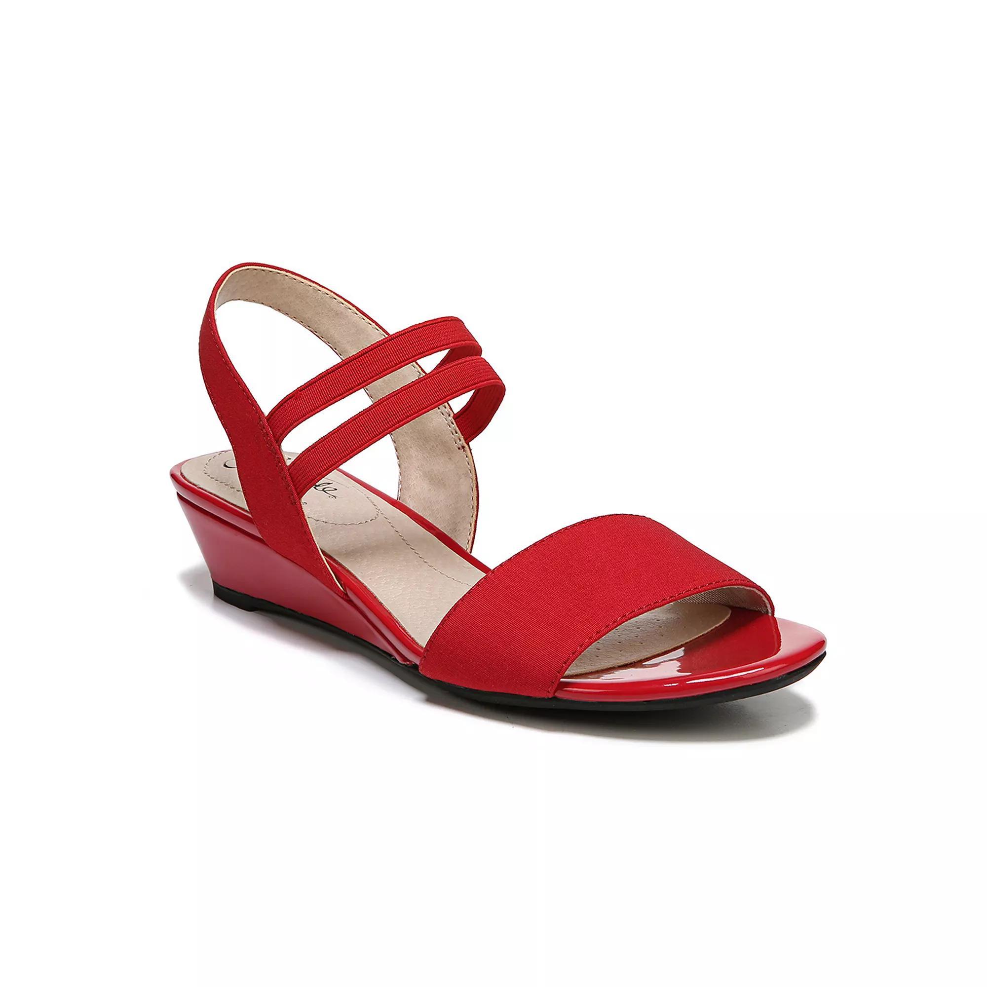 LifeStride Yolo Women's Wedge Sandals, Size: 8, Red Product Image