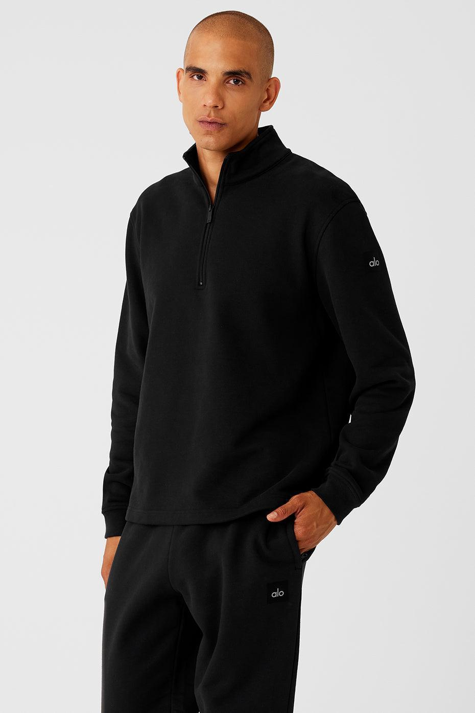 Renown Heavy Weight 1/4 Zip - Black Product Image