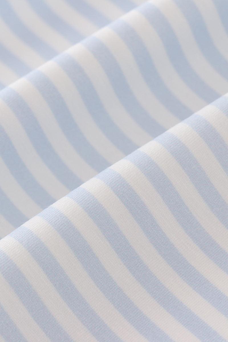 Blue stripe pumpkin french knot dress Product Image