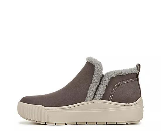 Dr. Scholls Time Off Yo Womens Cozy Ankle Boots Gray Grey Product Image