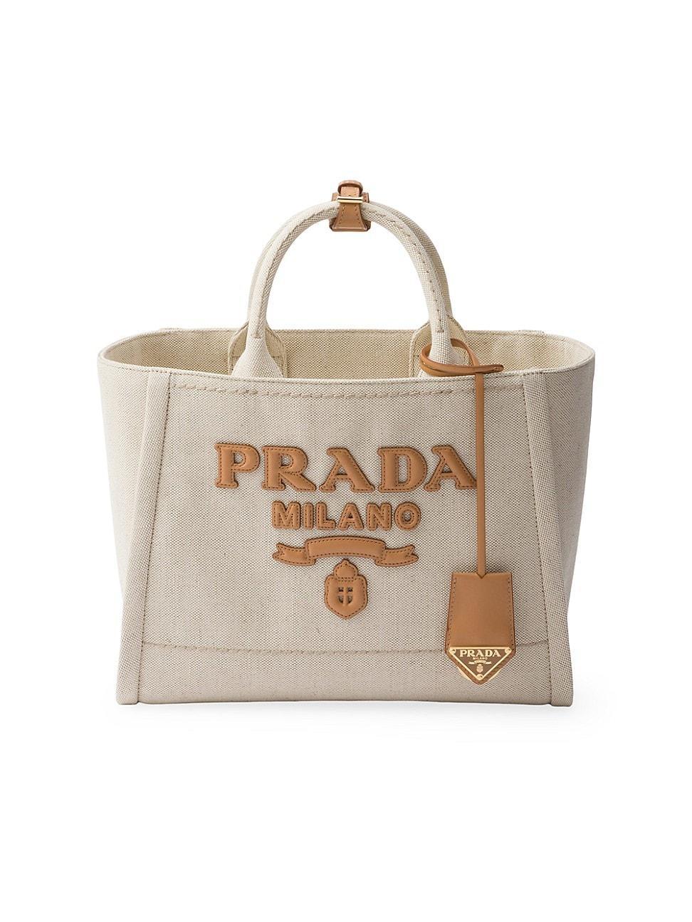 Womens Medium Linen Blend Tote Bag Product Image