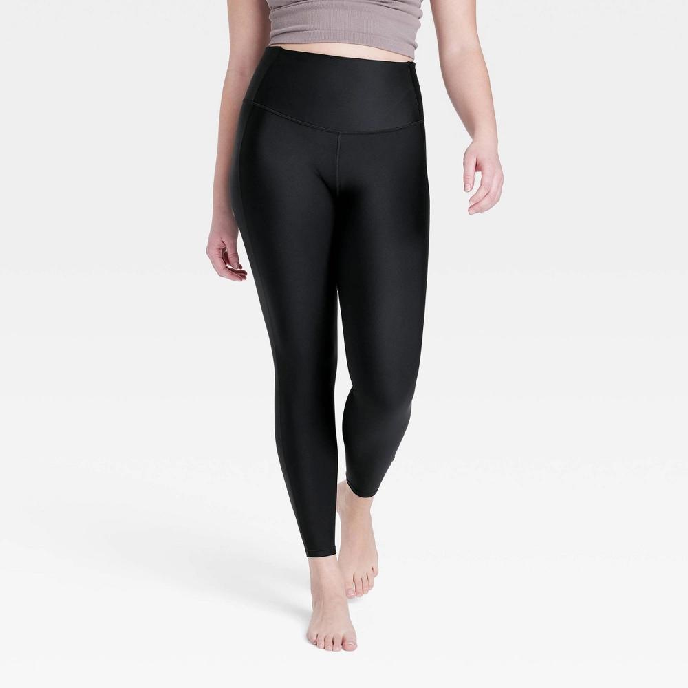 Women's Effortless Support High-Rise 7/8 Leggings - All In Motion™ Black M: Moisture Wicking, Quick Drying, UPF 50+ Product Image