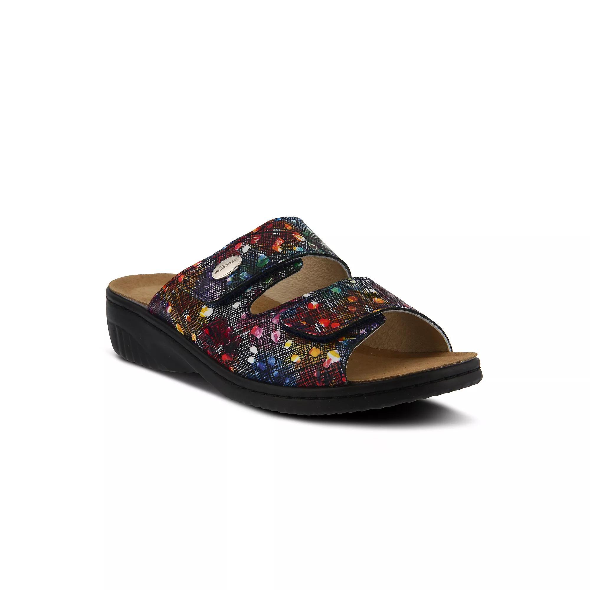 Flexus by Spring Step Bellasa Women's Slide Sandals, Size: 38, Black Team Product Image