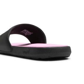 PUMA Cool Cat 2.0 Women's Slides in Black/White/Pale Pink Product Image