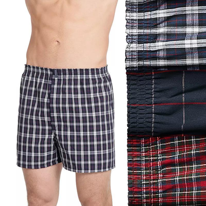 Mens Jockey 3-Pack Classics Full Cut 5 Woven Boxer Product Image