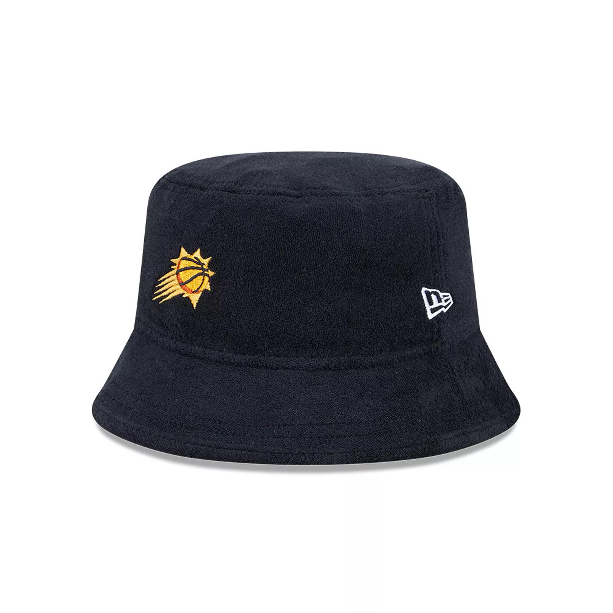 Men's New Era Black Phoenix Suns Court Sport Terry Bucket Hat, Size: Small/Medium, Phx Black Product Image
