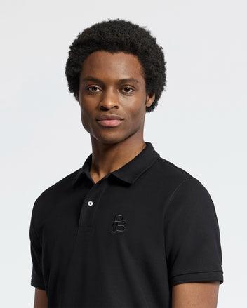 MENS NICHOLSON RIB COLLAR PIQUE POLO - B6K401F200 Product Image