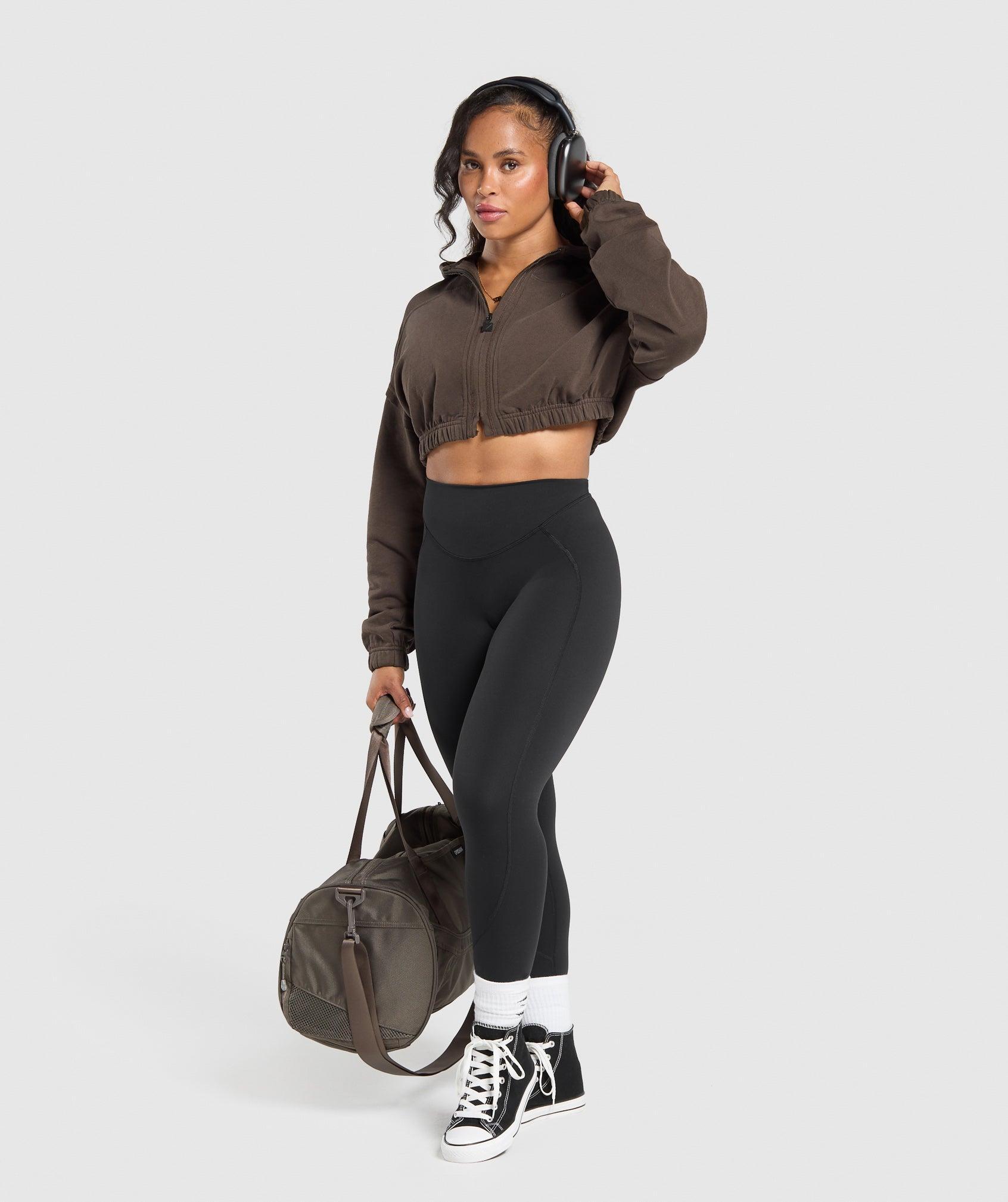 Superset Crop Zip Hoodie Product Image