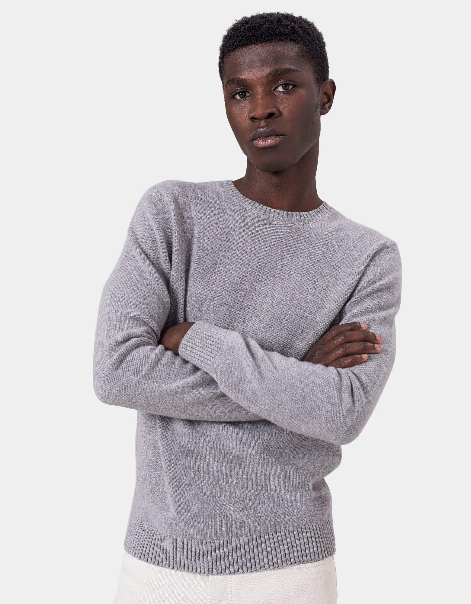 Classic Merino Wool Crew - Burned Yellow Product Image