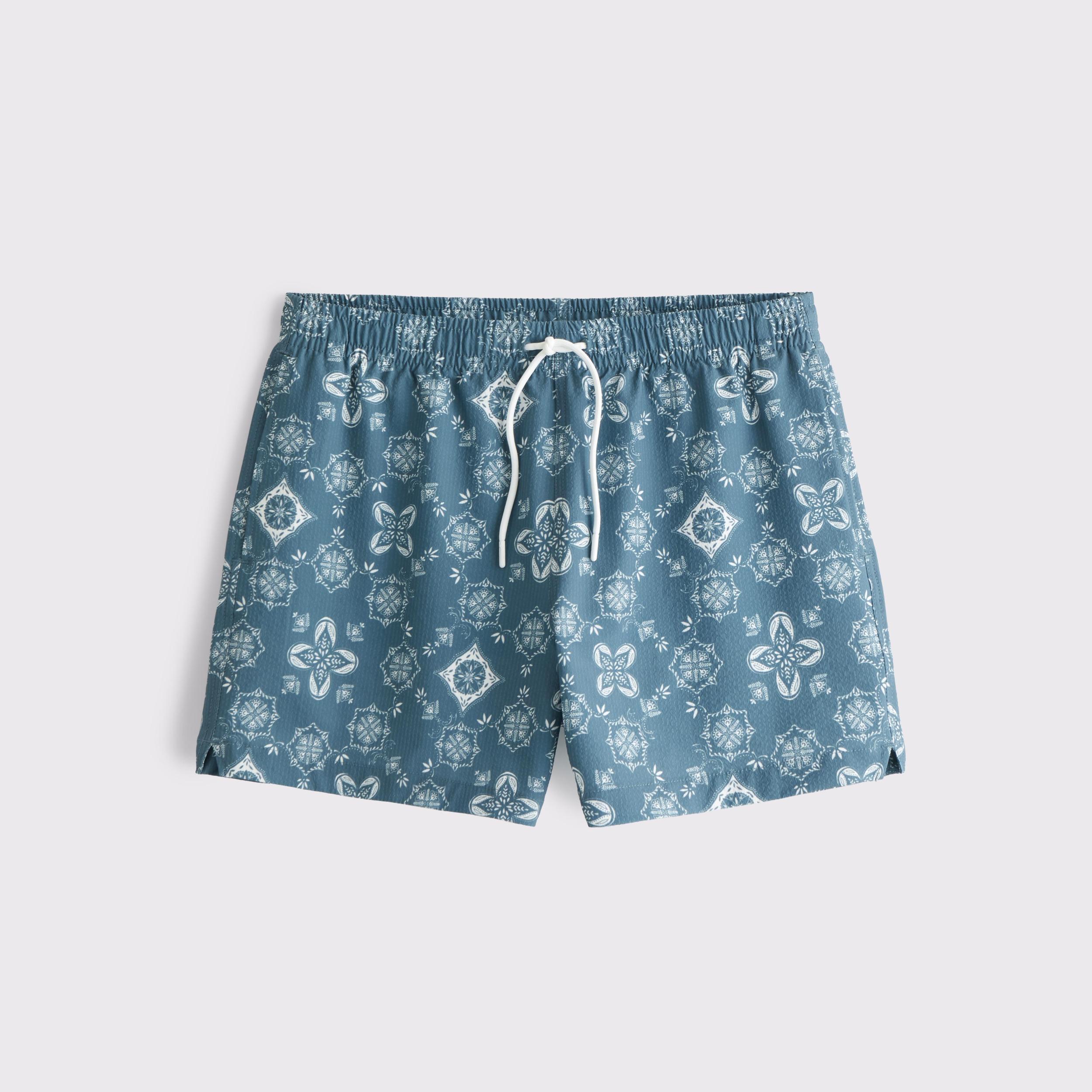 Pull-On Wide Seersucker Swim Trunk Product Image