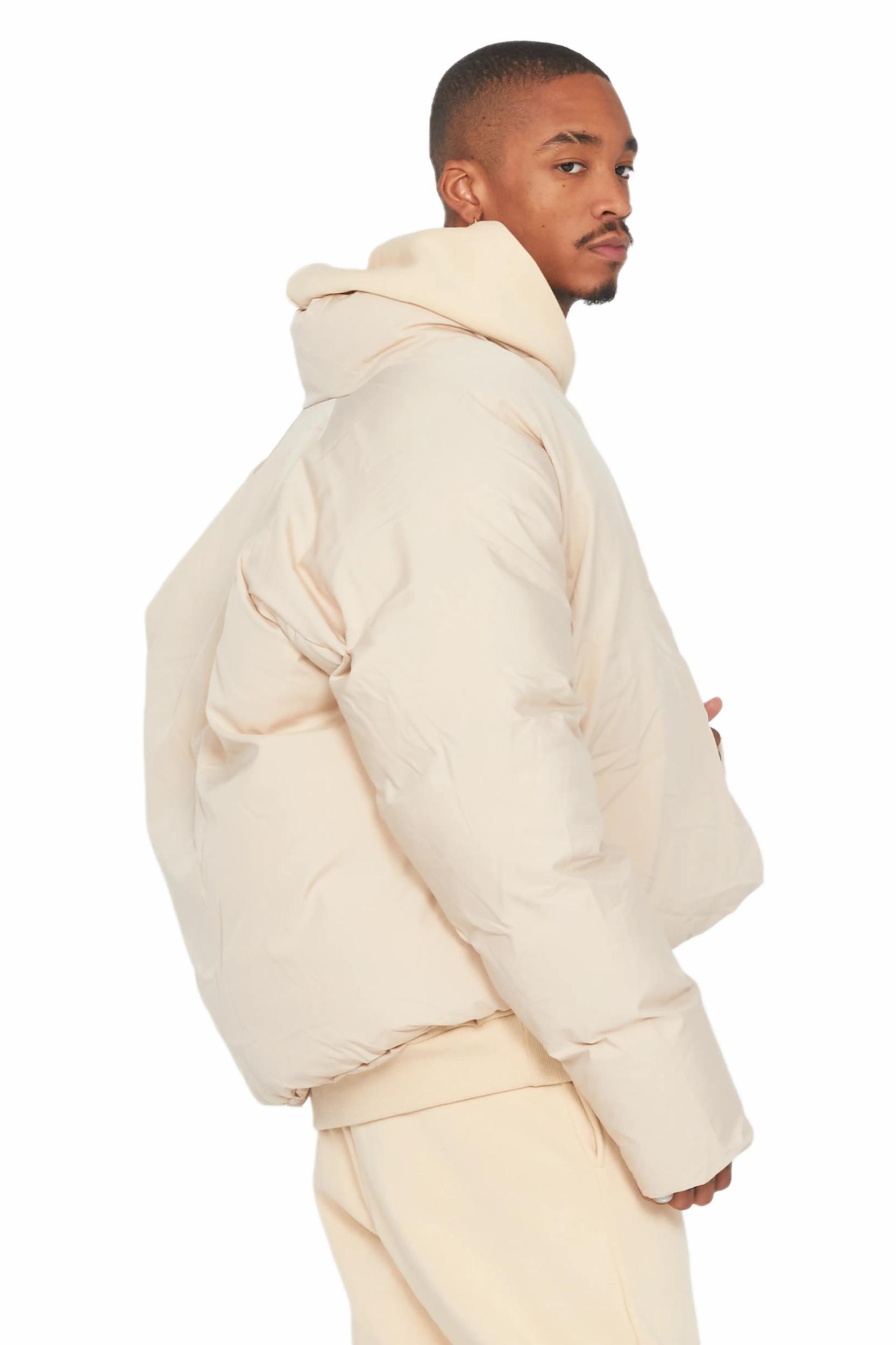 Damien Beige Puffer Jacket Male Product Image