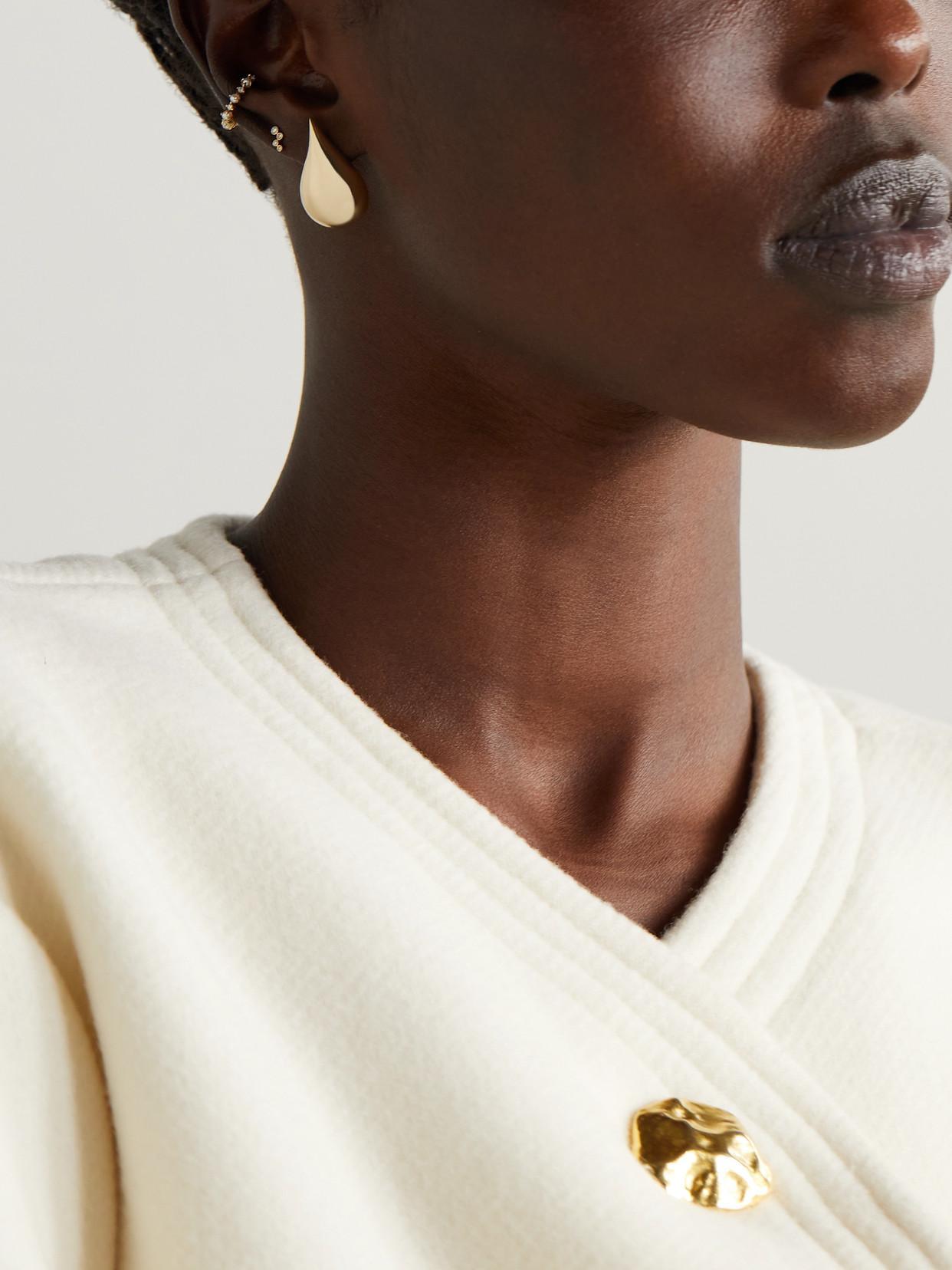 MATEO Water Droplet 14-karat Gold Earrings Product Image