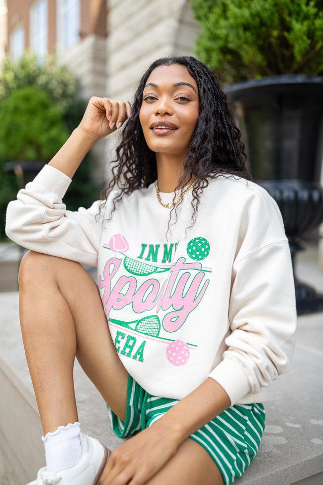 In My Sporty Era Cream Graphic Sweatshirt Product Image