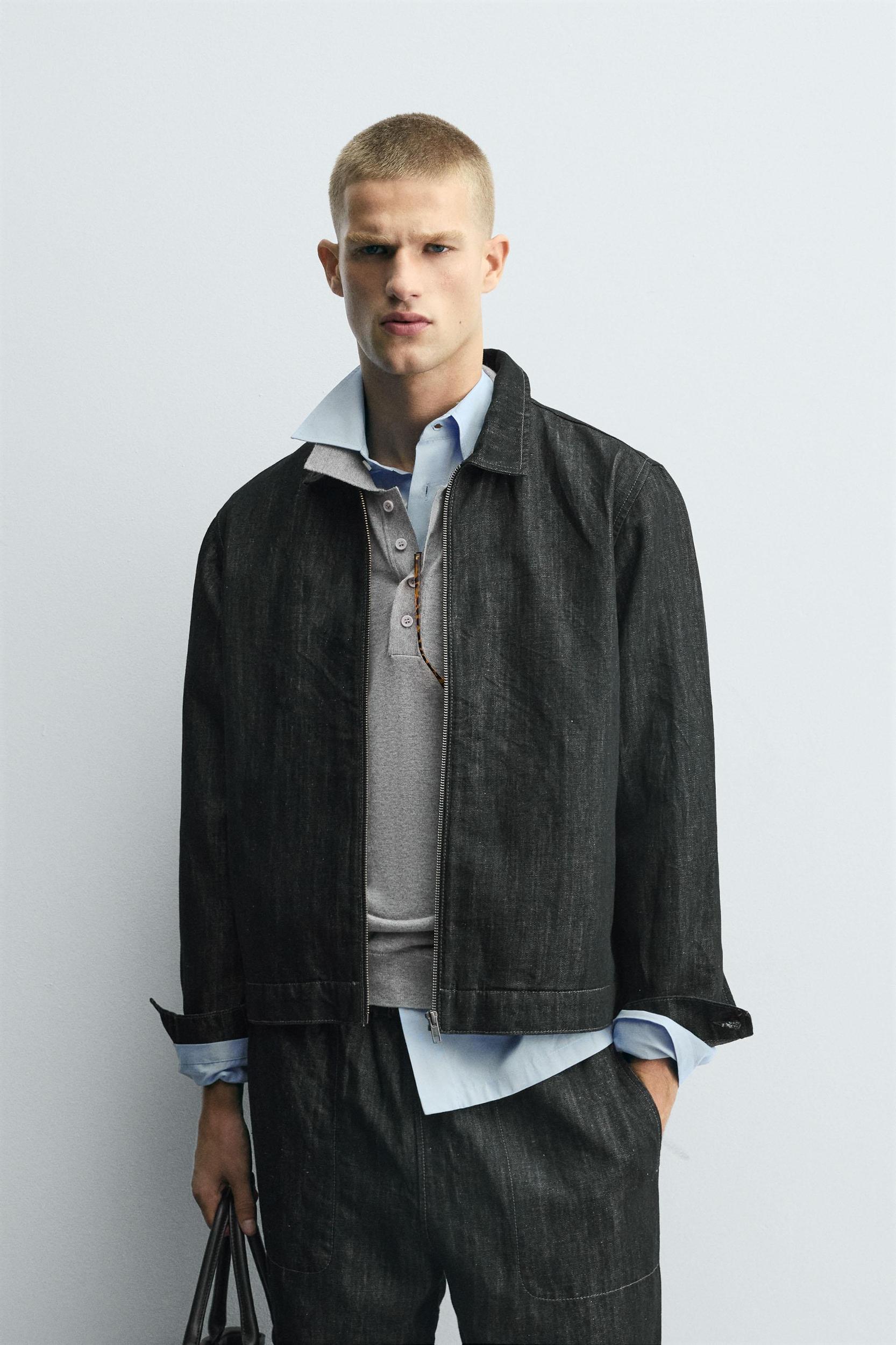 RELAXED FIT DENIM JACKET Product Image