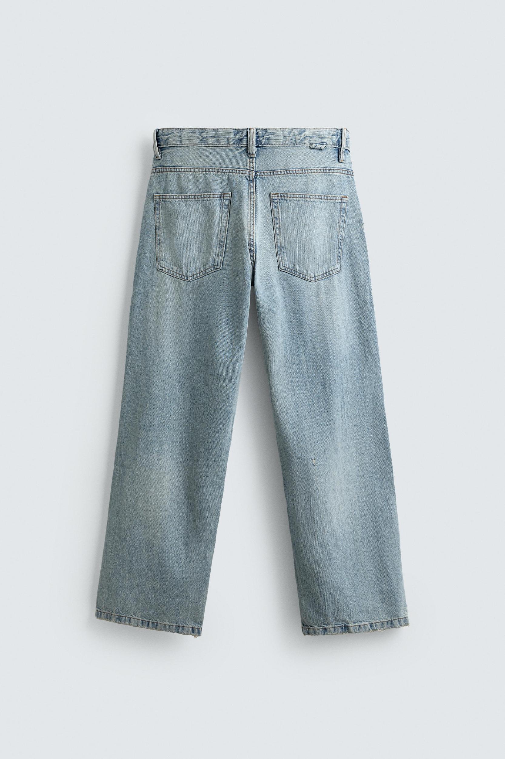 RIPPED BAGGY FIT JEANS Product Image