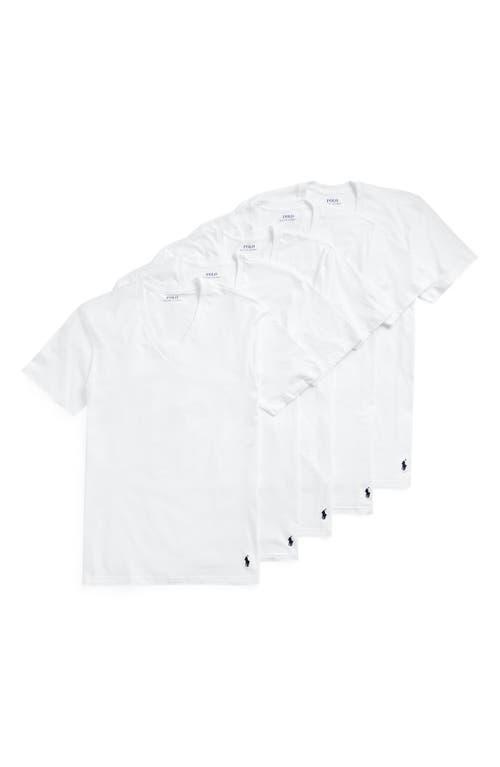 Polo Ralph Lauren Short Sleeve V-Neck Undershirt T-Shirt 5 Product Image