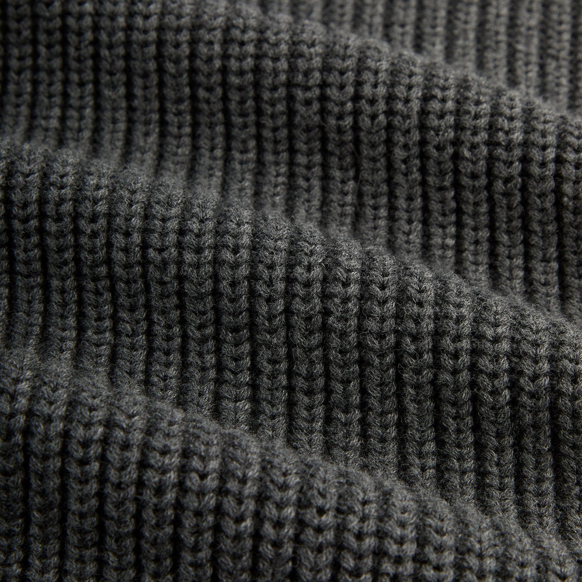 Kith Knit Miles Hoodie - Dark Heather Grey Male Product Image