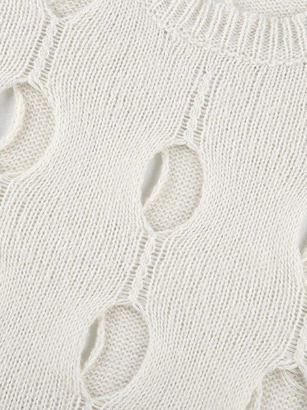 Cutout Long Sleeve Knit Top Product Image