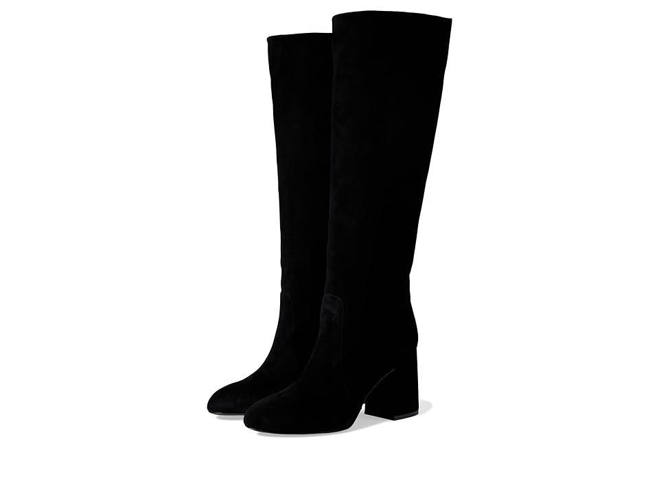 Schutz Womens Maryana Croc-Embossed Block Heel Pointed-Toe Tall Boots Product Image