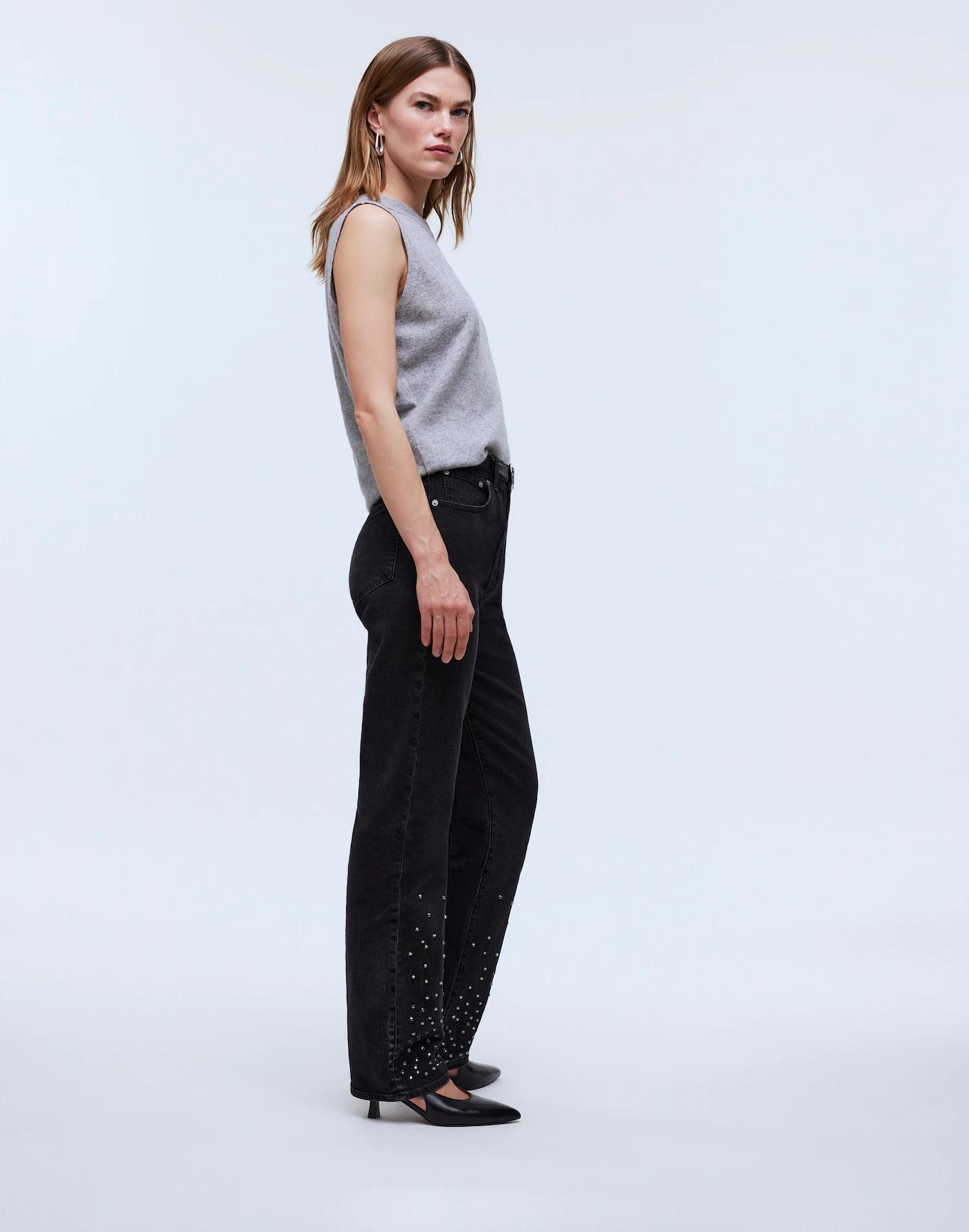 Limited-Edition Drop: The Rhinestone '90s Straight Jean Product Image