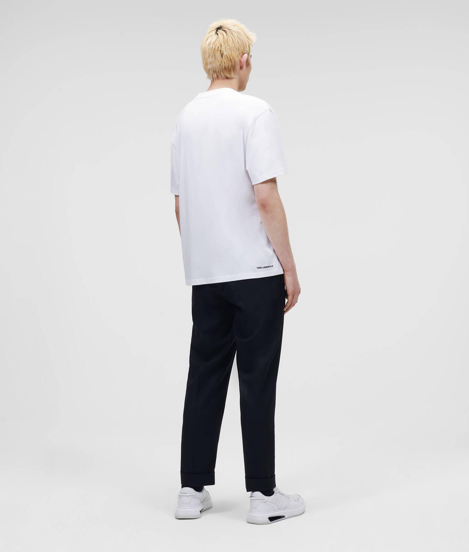 FAUX-LEATHER KARL LOGO T-SHIRT Product Image