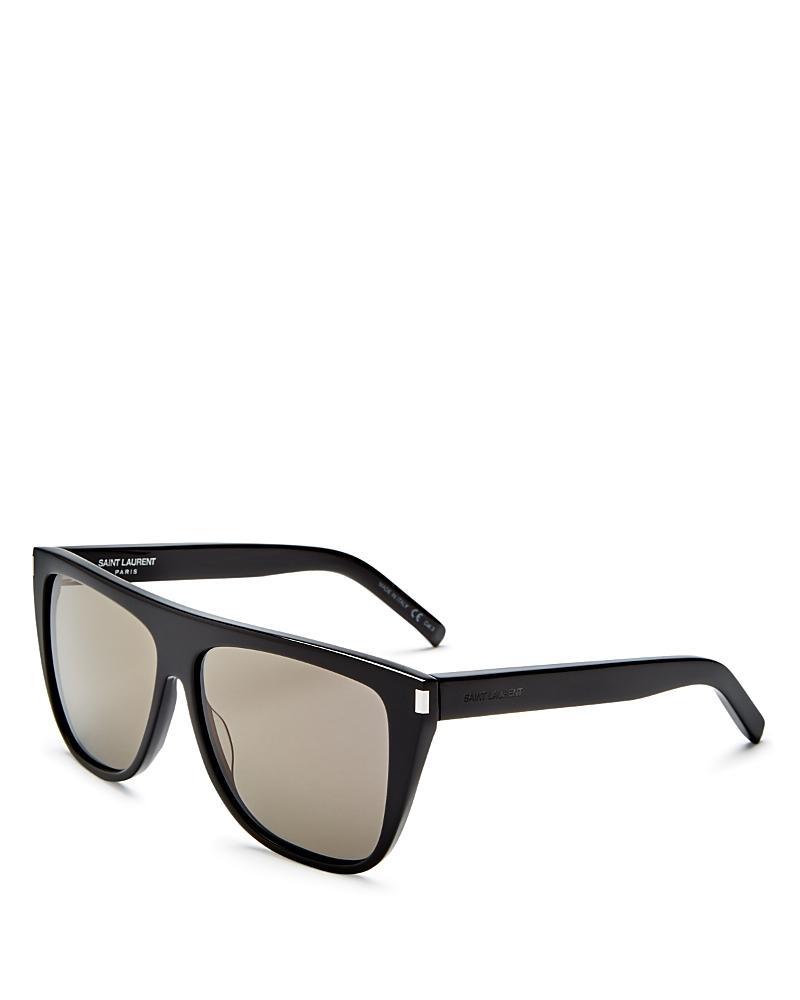 Saint Laurent Flat Top Square Sunglasses, 59mm Product Image