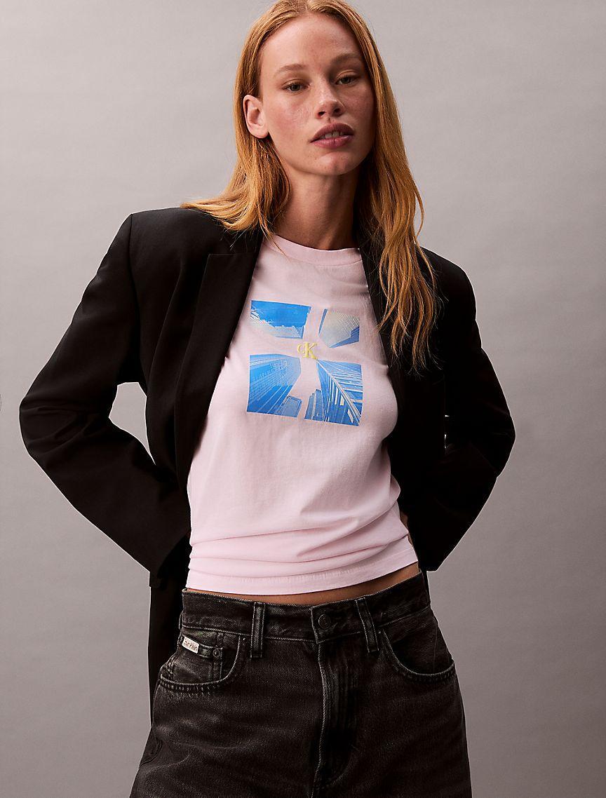 Skyscraper Graphic Boxy T-Shirt  Product Image