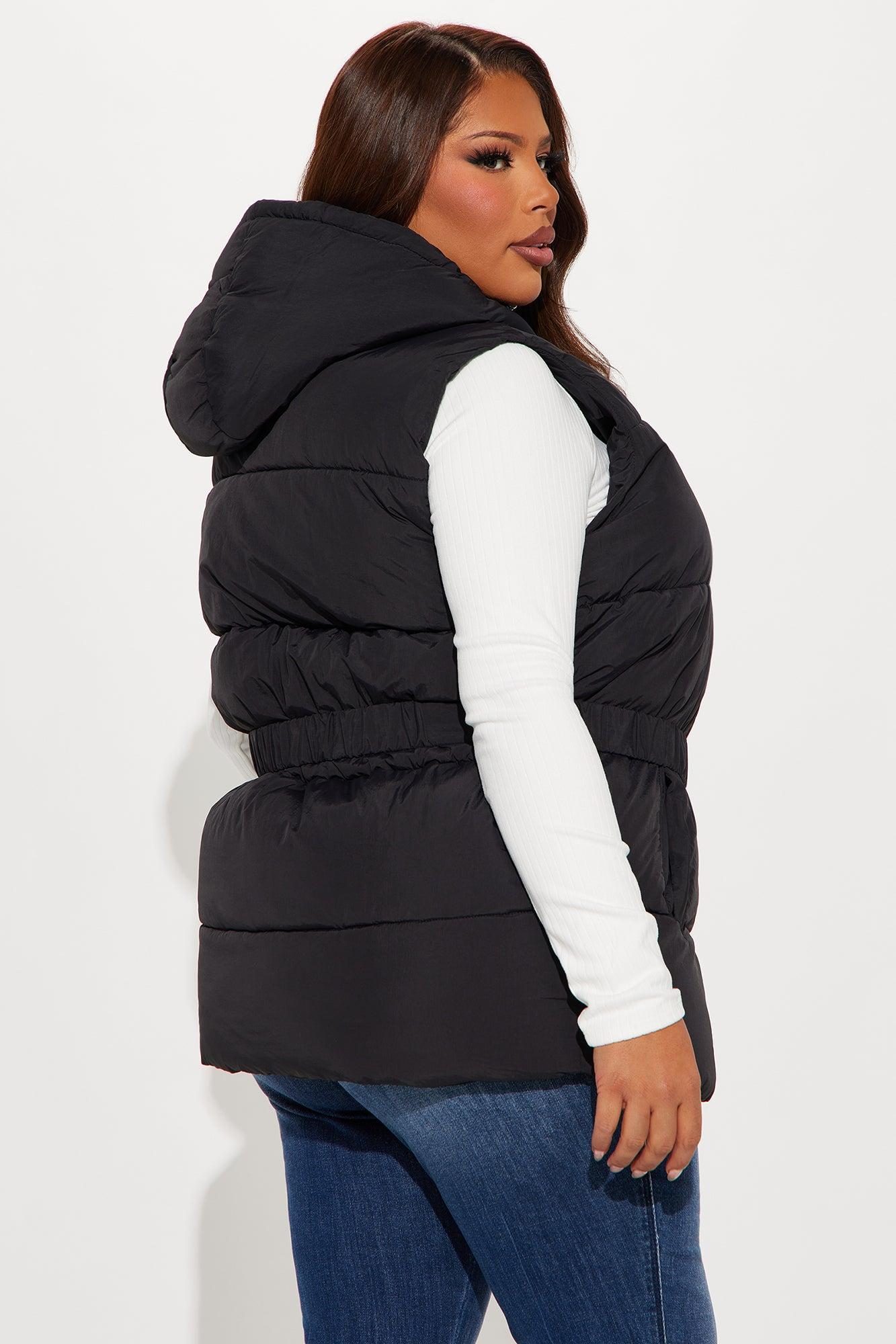 Hold You Down Puffer Vest - Black Product Image