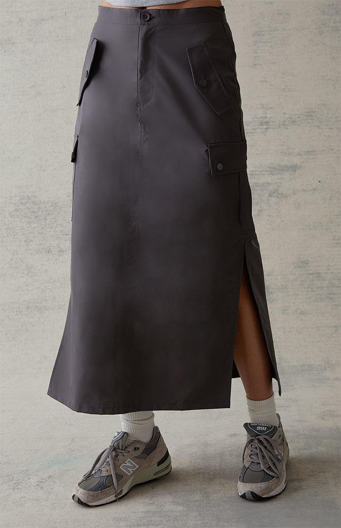Womens Cargo Midi Skirt Product Image