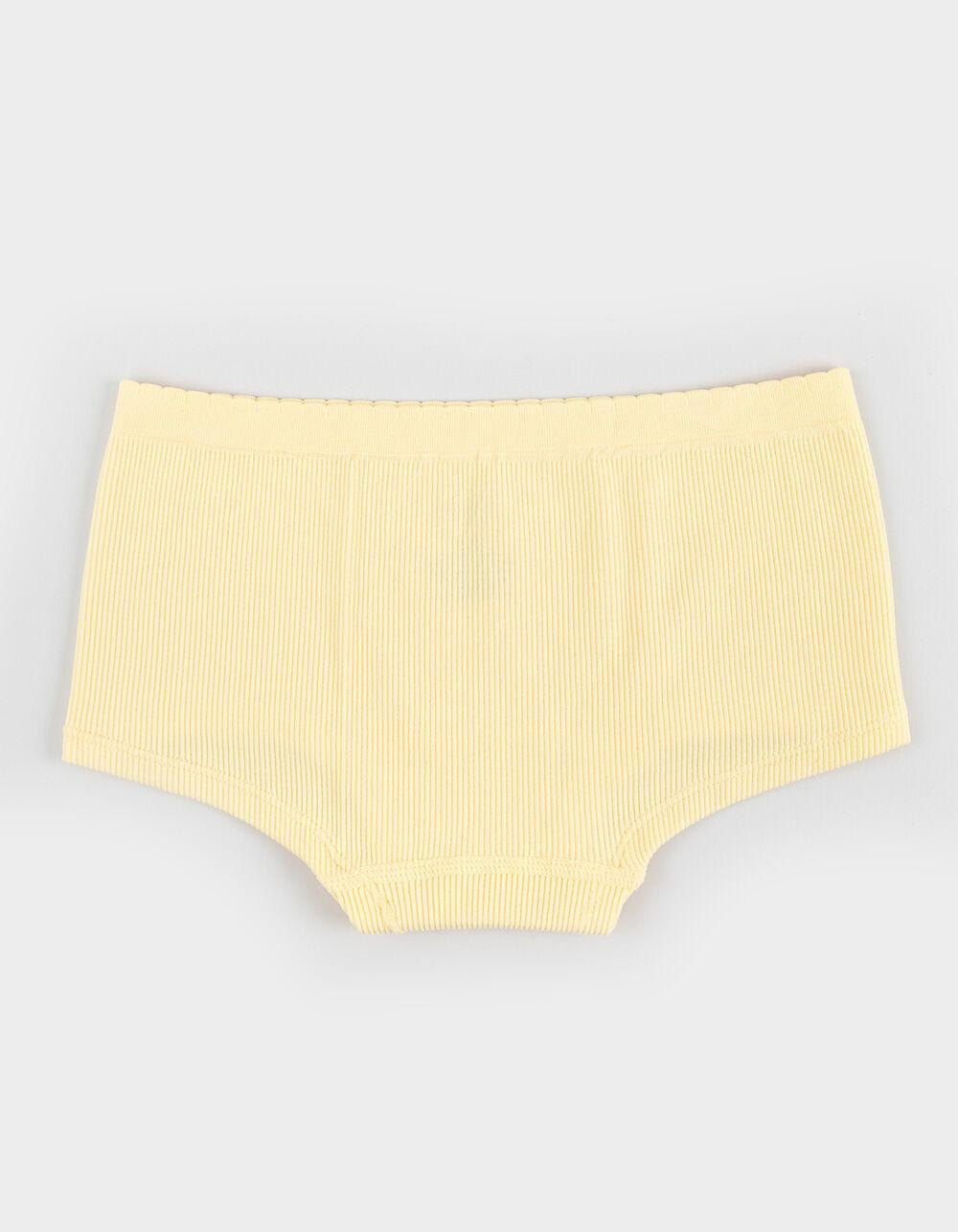 FULL TILT Seamless Boyshort Panties - YELLOW Product Image