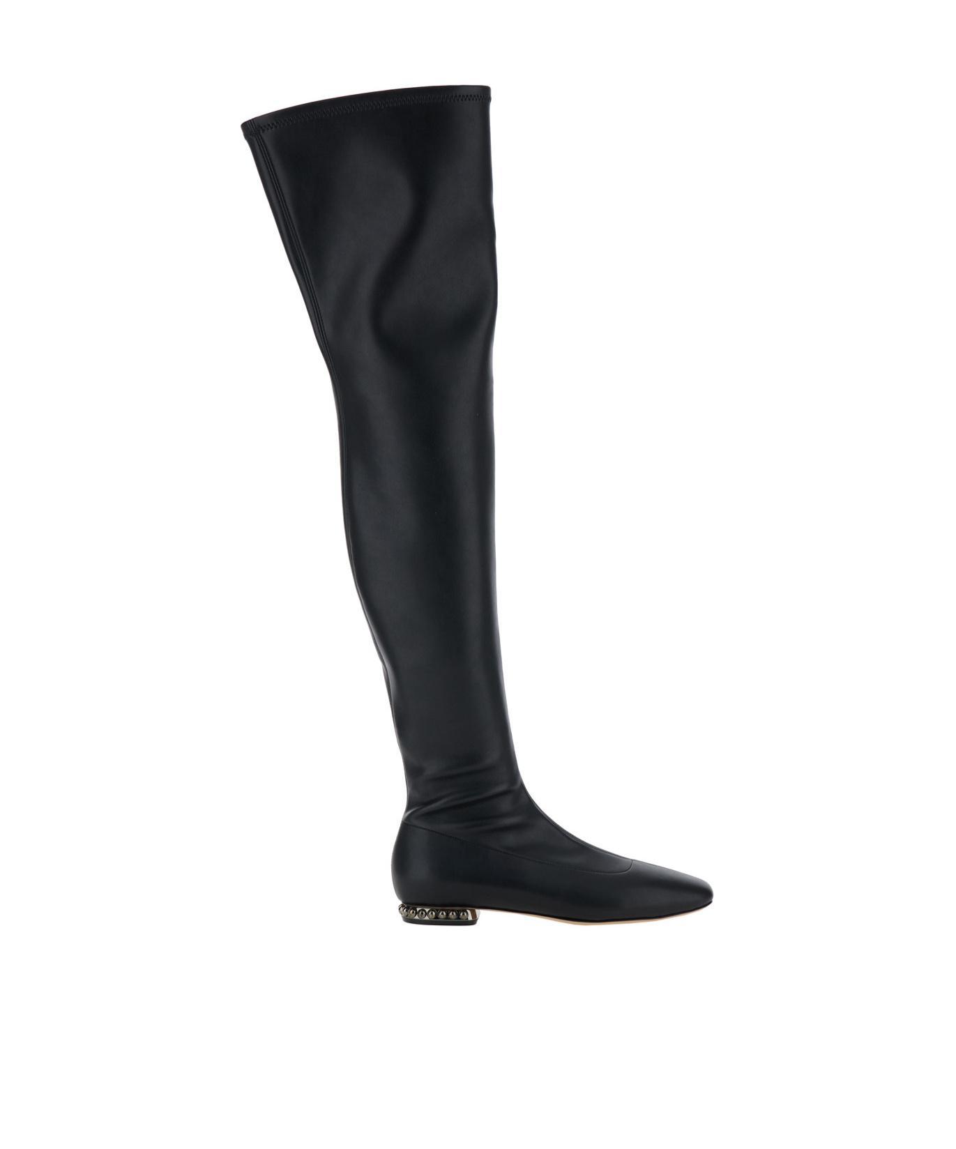 CASADEI Galaxy Leather Boots In Black Product Image
