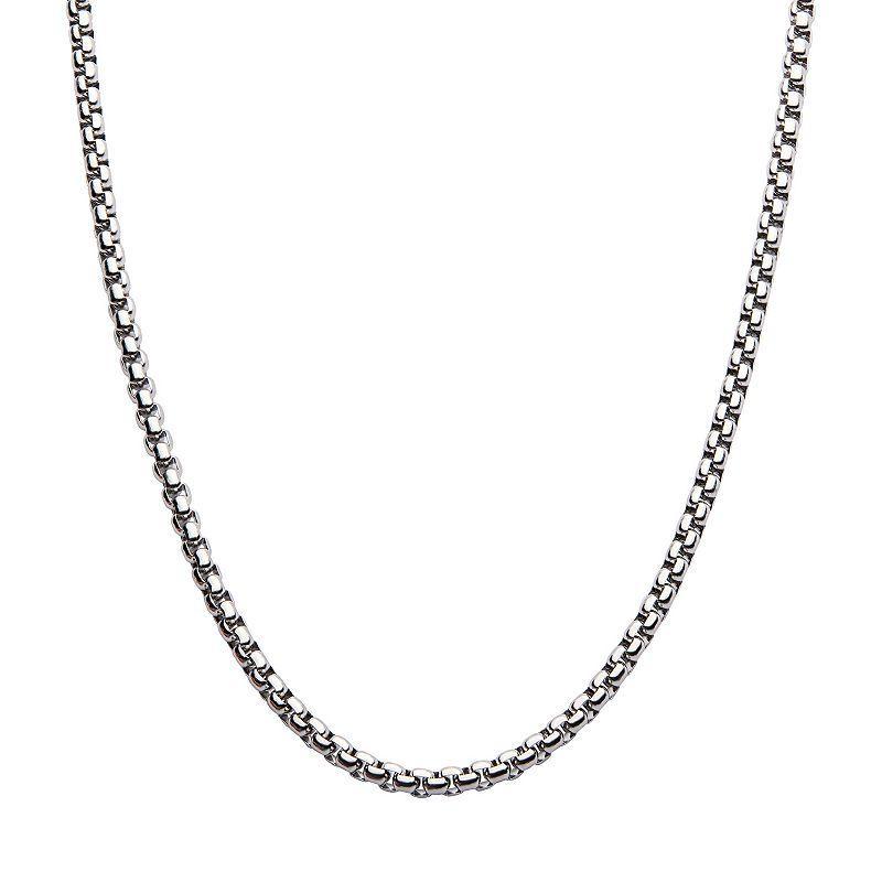 18k Gold Over Stainless Steel 4 mm Box Chain Necklace, Men's, Size: 22", Gold Tone Product Image