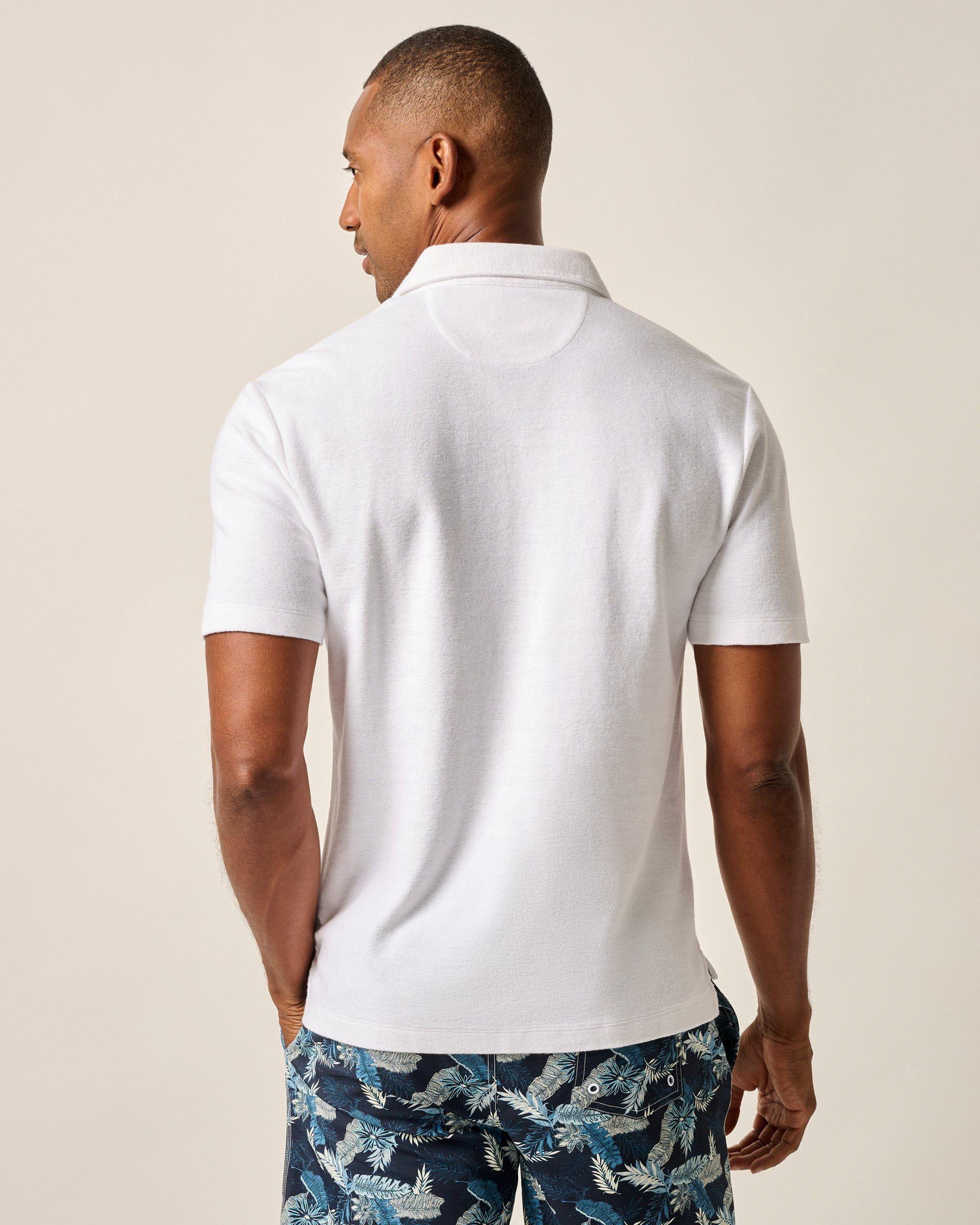 French Terry Johnny Collar Polo - Frankie Male Product Image