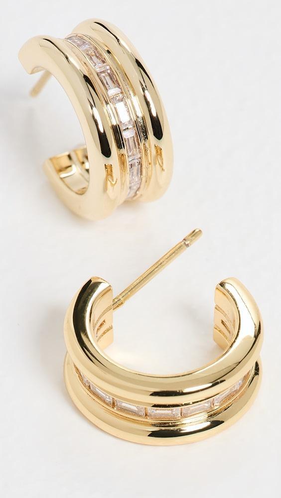 MÉGA Baguetted Earrings | Shopbop Product Image