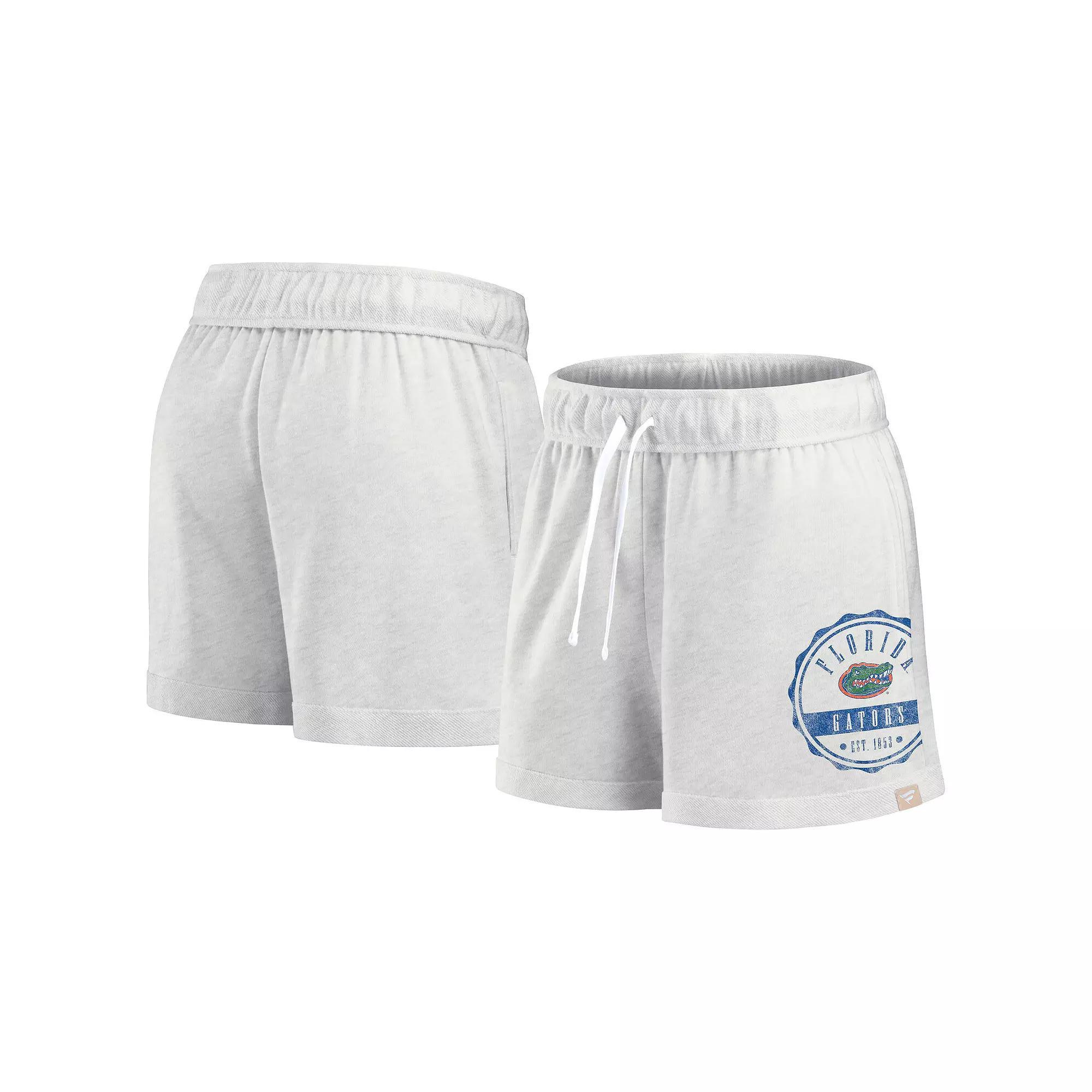 Women's Fanatics Oatmeal Florida Gators Win Badge Shorts, Size: Large, Team Product Image
