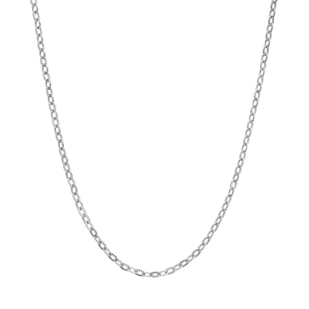 Blue La Rue Stainless Steel Rolo Chain Necklace - 18 in., Women's, Size: 18", Silver Product Image
