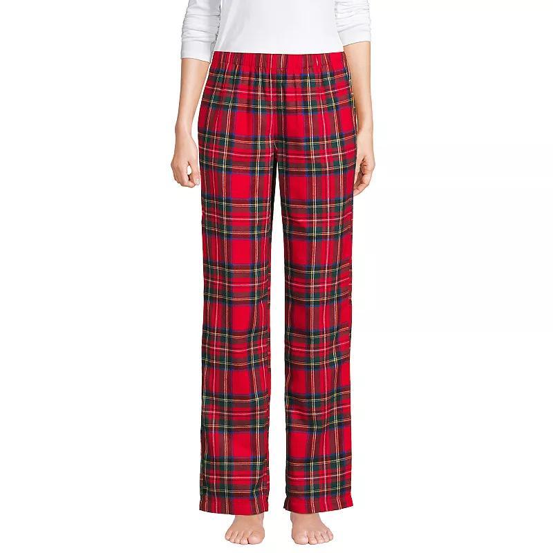 Womens Lands End Womens Flannel Pajama Pants Product Image