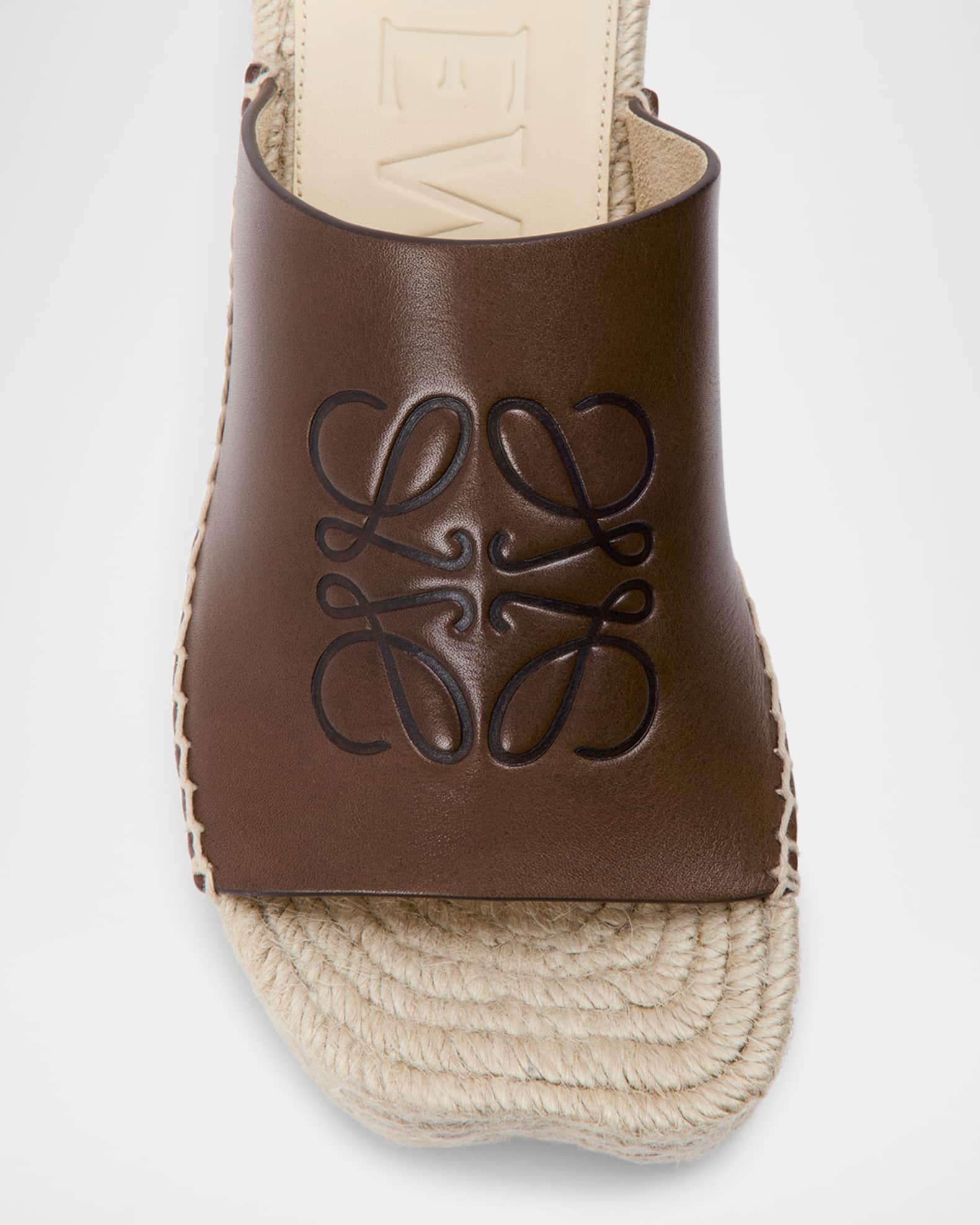 Petal Leather Espadrille Platform Sandals Product Image