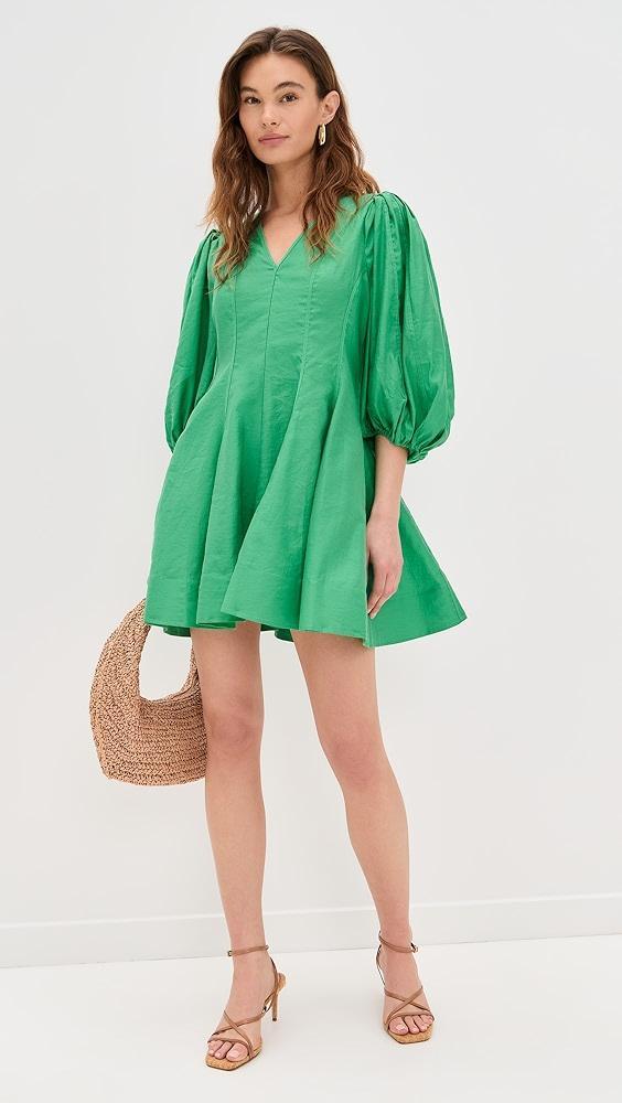 English Factory Puff Sleeve Flare Mini Dress | Shopbop Product Image