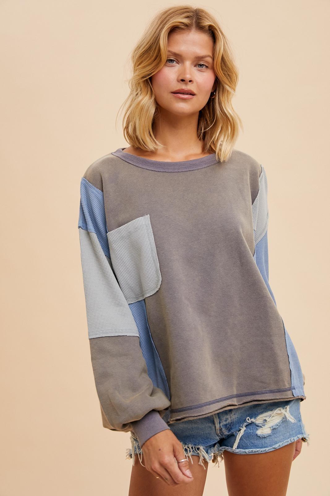 Contrast Panel Pullover Product Image