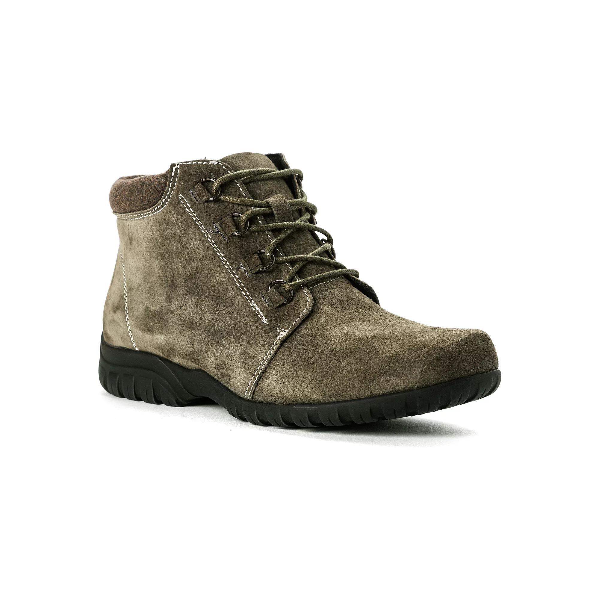 Propet Delaney Women's Water Resistant Ankle Boots, Size: 6 N, Green Suede Product Image