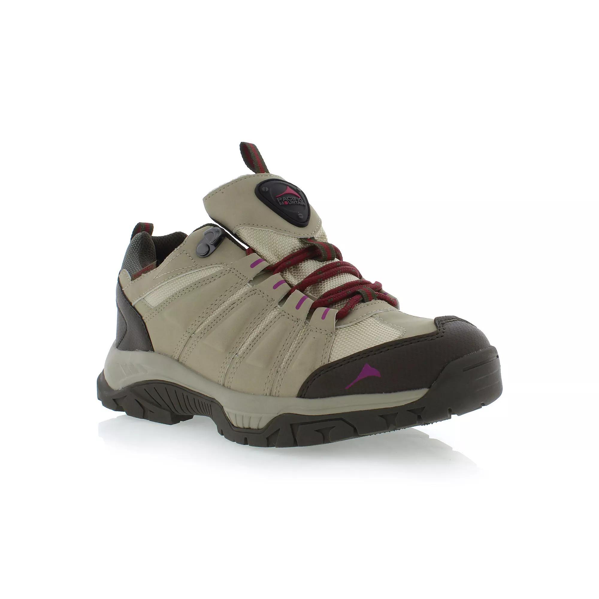 Pacific Mountain Butte Low Womens Waterproof Hiking Shoes Wheat Pink Product Image