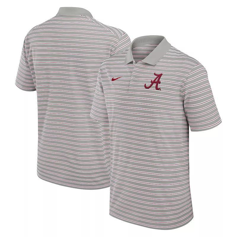 Men's Nike Pewter/White Kentucky Wildcats Primetime Victory Striped Performance Polo, Size: Small, Charco Product Image