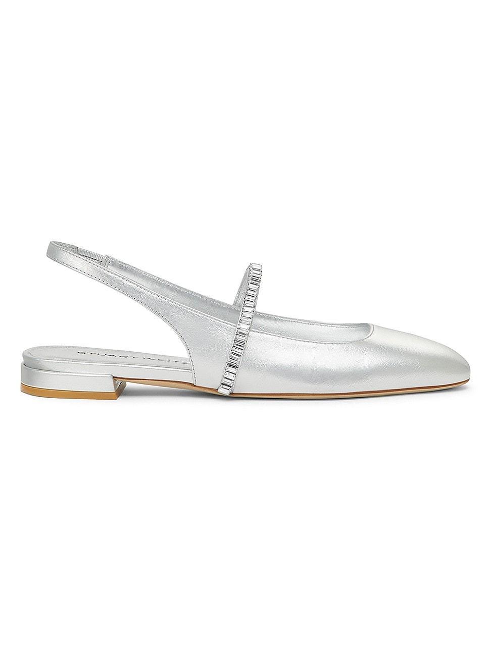 Womens Stefanie Leather Slingback Flats Product Image