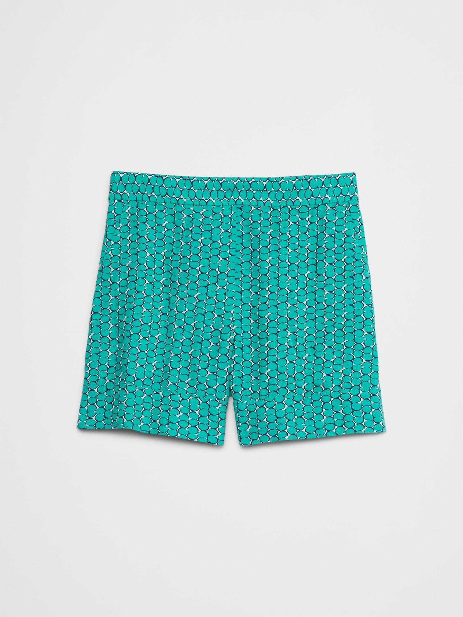 Linen-Blend Pull-On Short Product Image